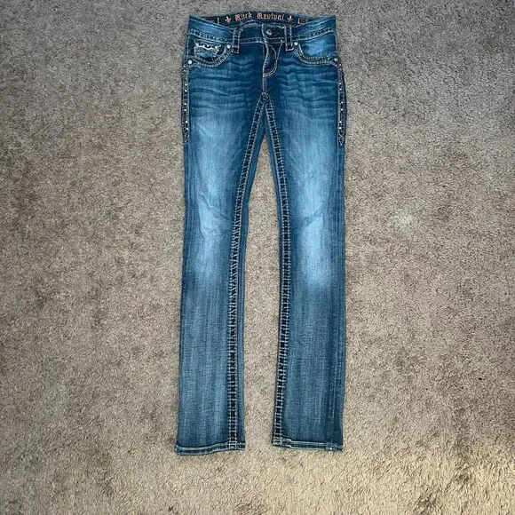 Rock Revival Women's Jeans Celinda Straight Women's Size 26 - Picture 2 of 8